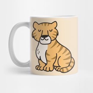 Cute Tiger Doodle Drawing Mug